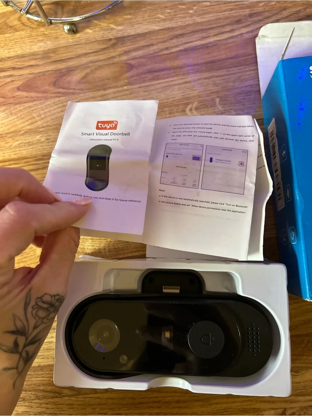 Smart Home Video Doorbell - Blue Box